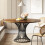 Tribesigns Tribesigns Round Dining Table for 4-6 People, 75cm Tall Dinning Table 9