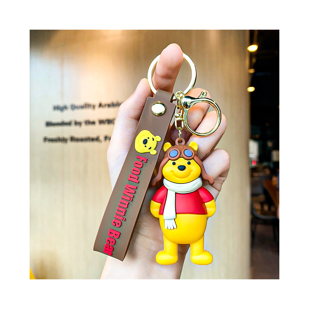(Pilot) Winnie Trendy The Pooh Key Ring Fun Pvc Bag Charm Ideal For Any Celebration