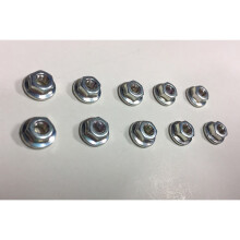 TAMIYA 9805897/19805897 3mm Flange Nut (10 Pcs.), (TT01/Trucks/High-Lift)