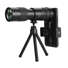 4K ďalekohľad 10-300 x 40 mm vysokovýkonný vodotesný monokulárny teleobjektív so super zoomom čierny