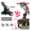 Headlamp, Flashlight, Headlight, LED Headlight, Rechargeable Headlamp, 4800mAh, 6 Lighting Modes, Human Sensing Sensor, Electric Display(Black) 4