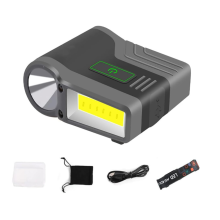 Luz LED para sombrero, manos libres, recargable por USB, con sensor de movimiento, ajustable - .