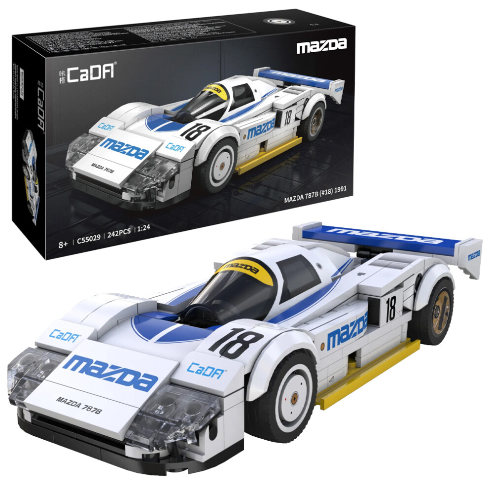 Cada Mazda 787B 1991 1:24 Brick Model - 242Pcs, Age 8+, Le Mans Winner, Printed Namecard, 55029W