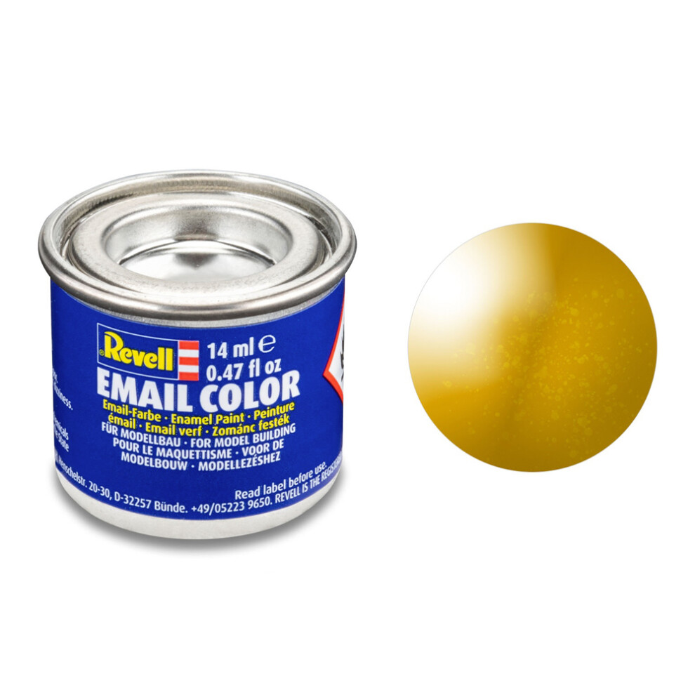 Revell Metallic Brass Email Colour Enamel - 14ml Model Paint No.92