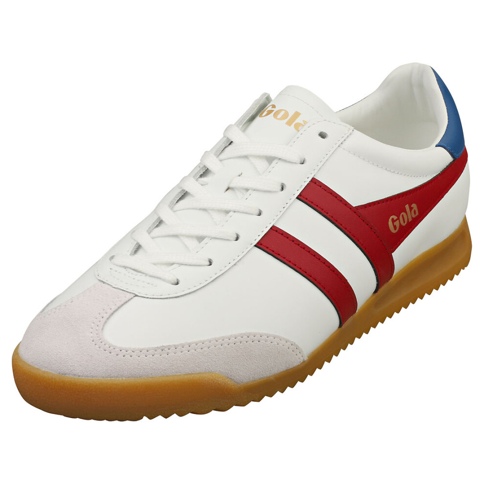 (8) Gola Torpedo Mens Fashion Trainers in White Red Saphire