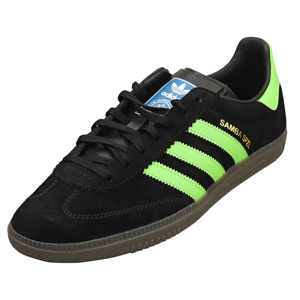 (10) adidas Samba Deco Spzl Unisex Fashion Trainers in Black Lime