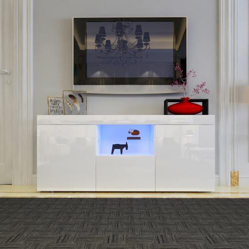 Dripex LED Modern TV Cabinet Unit Bench Cupboard 1