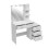 Living And Home Hollywood Dressing Table Set with Large Lighted Mirror 5