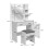Living And Home Hollywood Dressing Table Set with Large Lighted Mirror 7