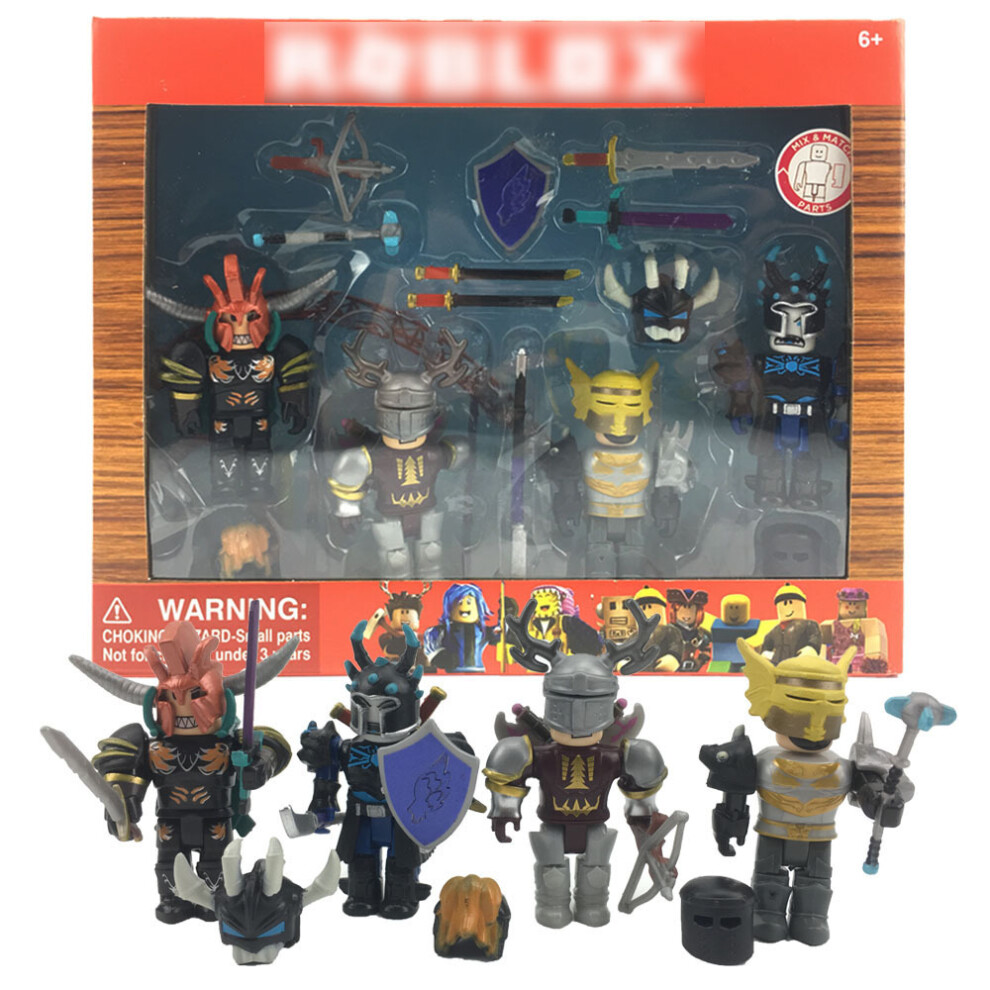 Stbnvf (4 Knight Times) Game Roblox Figures Toys 7-8Cm Pvc Actions Figure Kids Collection