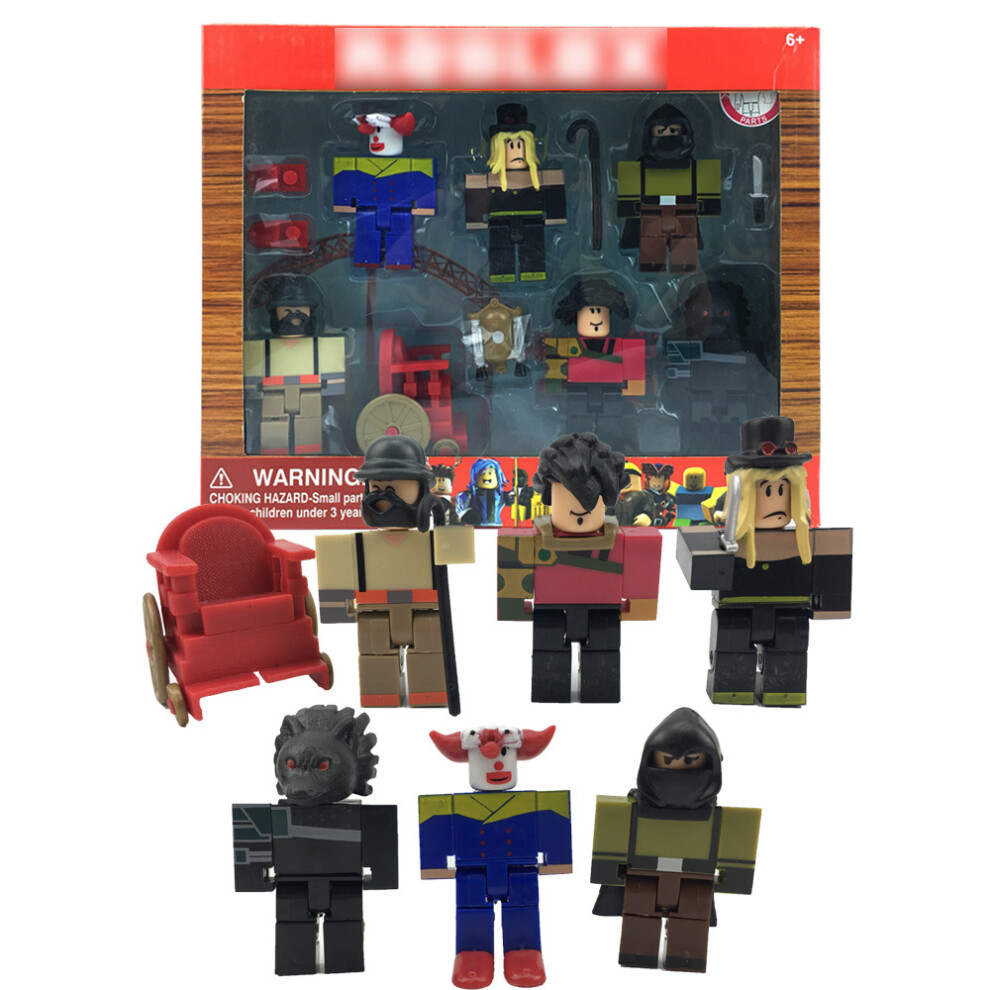 (Night of the Werewolf 6pcs+accessories) Game Roblox Figures Toys 7-8cm Pvc Actions Figure Kids Collection