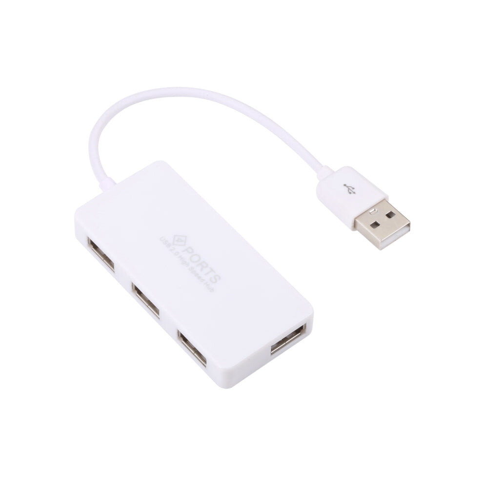 4 Ports Usb 2.0 Hub, Plug And Play, (White) White 8033288583431