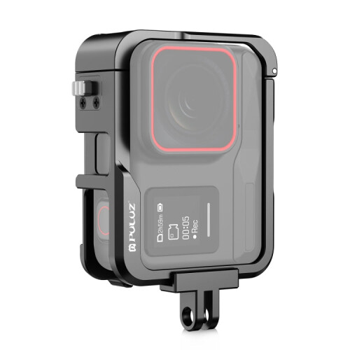 For Insta360 Ace Pro PULUZ Metal Protective Cage Adapter Frame (Black) 1