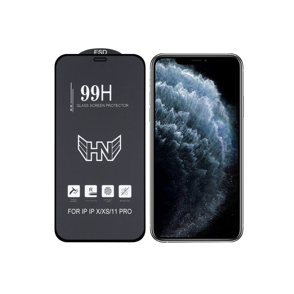 For Iphone 11 Pro / Xs / X High Aluminum Large Arc Full Screen Tempered Glass Film 8431777758870