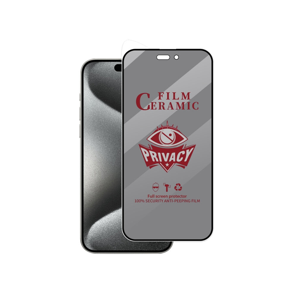 For Iphone 15 Pro Max Full Coverage Hd Privacy Ceramic Film 8431777758313