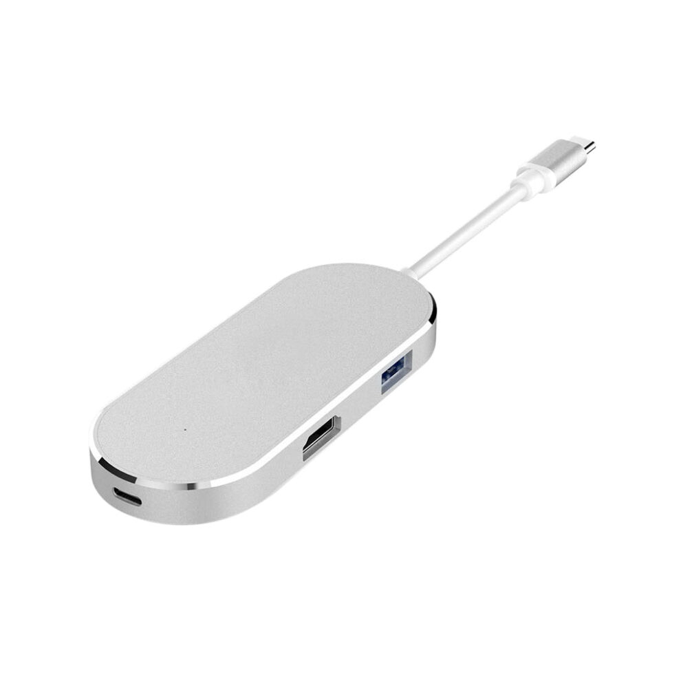 Photos - Card Reader / USB Hub 6 in 1 Hub USB-C / Type-C to USB-C / Type-C & HDMI & SD & TF & 2 USB Adapter