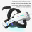 For Meta Quest 3 USB Rechargeable RGB Lighting Effect Adjustable Foldable Headset(White) 4
