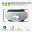 For Meta Quest 3 USB Rechargeable RGB Lighting Effect Adjustable Foldable Headset(White) 5