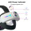 For Meta Quest 3 USB Rechargeable RGB Lighting Effect Adjustable Foldable Headset(White) 7