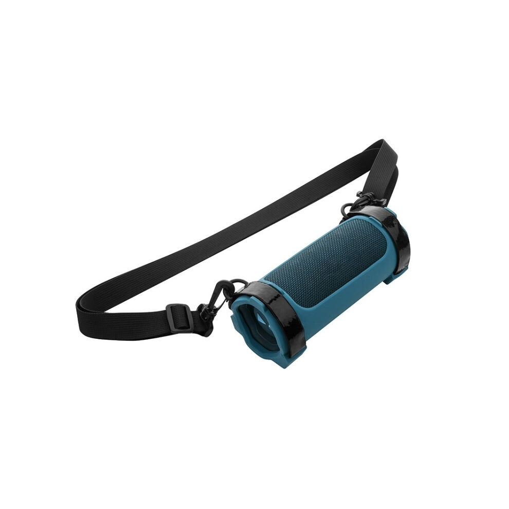 For Jbl Flip 6 Speaker Bag Travel Carrying Silicone Case With Shoulder Strap(Blue) Blue 8431242170084