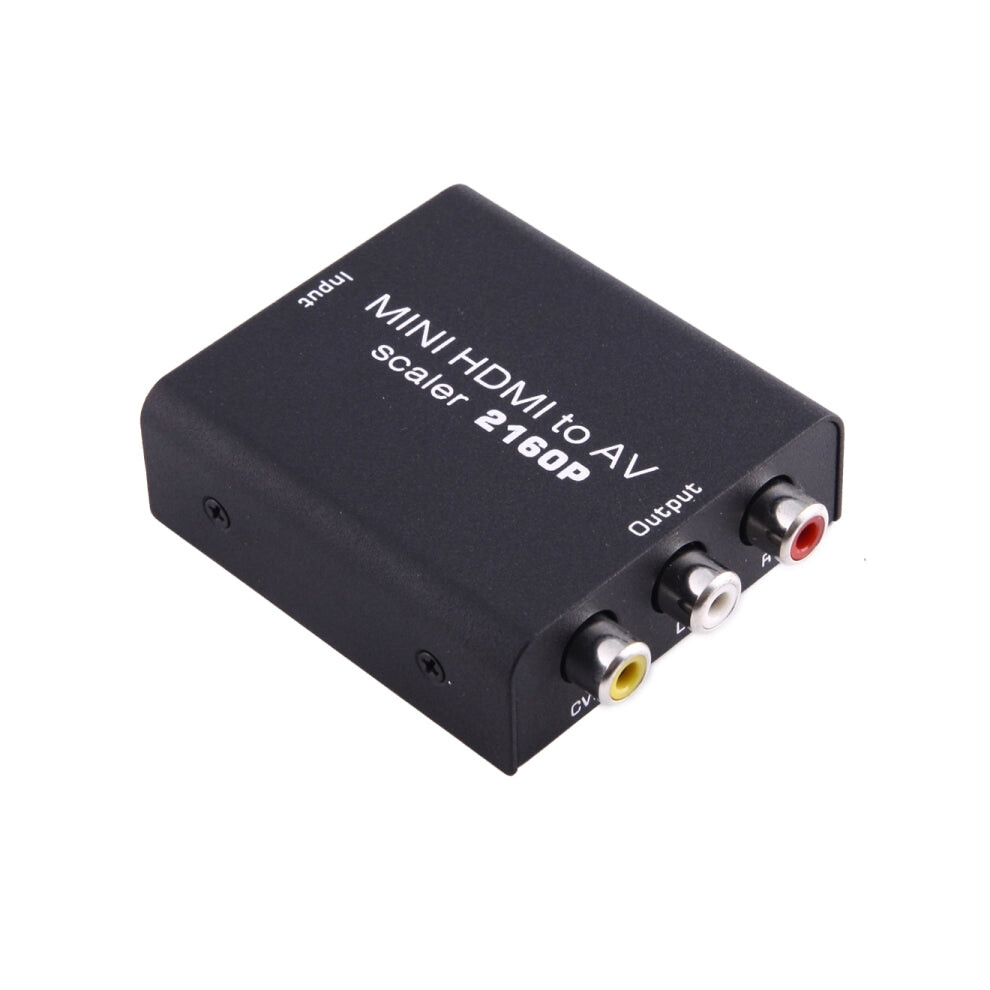 Mini Hdmi To Av / Cvbs Composite Video Signal Converter(Black) Black 5710698022615
