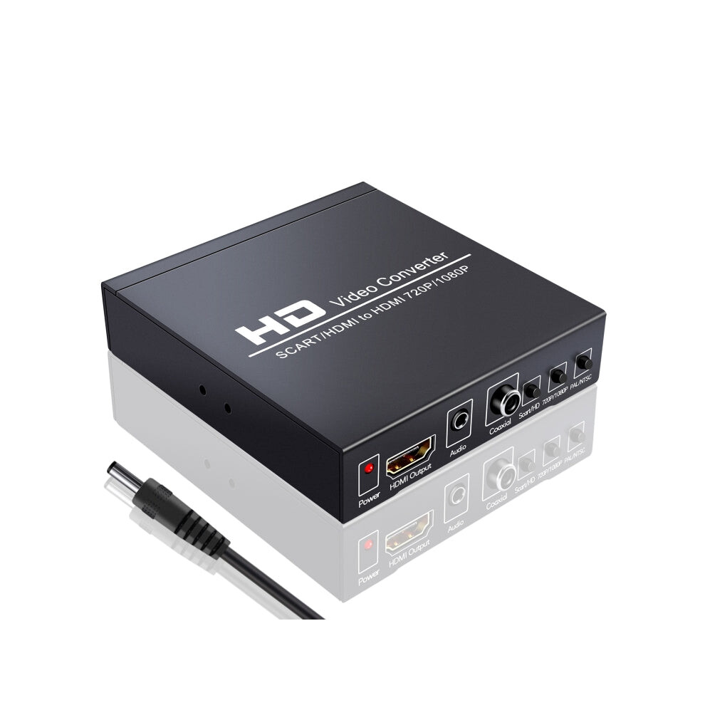 Newkeng Nk-8S Scart + Hdmi To Hdmi 720P / 1080P Hd Video Converter Adapter Scaler Box 715583924789