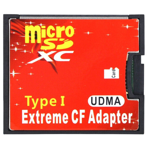 Micro SD to CF Compact Flash Memory Card Adapter, 1-Socket 2