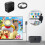 Multi-Function Projection And Charging AC Adapter Base Support Android/PC/Lite For Switch, Specifications:Black+UK Plug 10