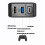 Multi-Function Projection And Charging AC Adapter Base Support Android/PC/Lite For Switch, Specifications:Black+UK Plug 7