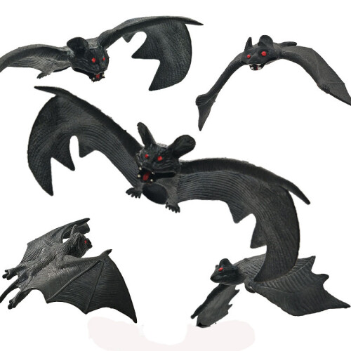 6PCS Halloween Hanging Bats Halloween Decorations 3D Bats TRIXES