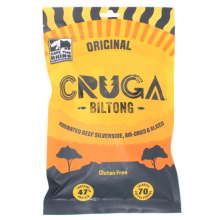 Cruga Biltong Original Marinated Beef Silverside Jerky, 300g