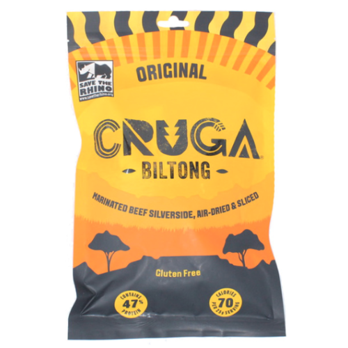 Cruga Biltong Original Marinated Beef Silverside Jerky, 300g