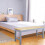 Living And Home Natural Solid Pine Wood Bench - Rustic 2-Seater with Smooth Surface, Entryway/Living Room 90cm Wide 2