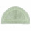 Homescapes (Sage Green, Bath Mat - Half Round) Luxury Reversible Cotton Bath Mat 1