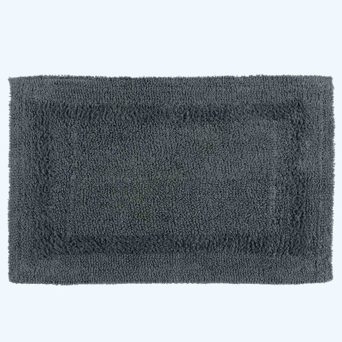 Homescapes (Grey, Bath Mat) Luxury Reversible Cotton Bath Mat