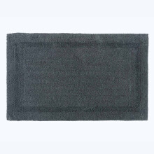 (Grey, Bath Mat - Extra Large) Luxury Reversible Cotton Bath Mat