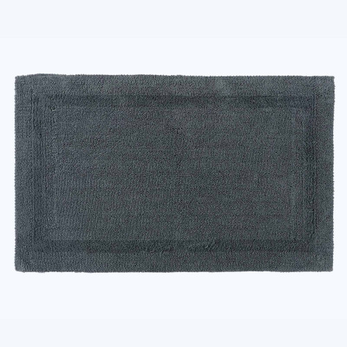 Homescapes (Grey, Bath Mat - Extra Large) Luxury Reversible Cotton Bath Mat
