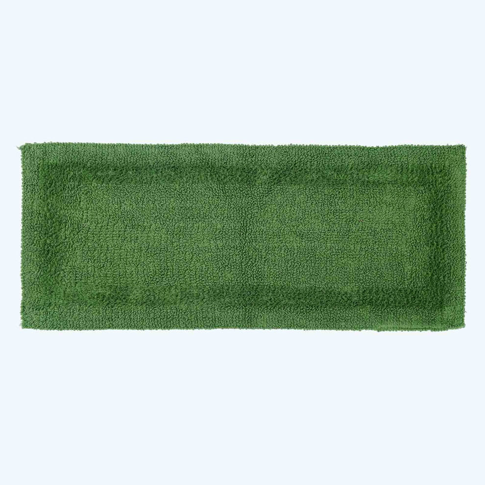 (Bottle Green, Bath Mat Runner) Luxury Reversible Cotton Bath Mat