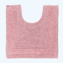 (Pink, Pedestal Mat) Luxury Reversible Cotton Bath Mat