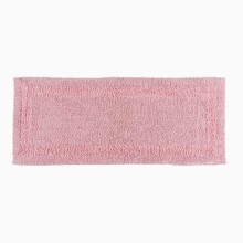 (Pink, Bath Mat Runner) Luxury Reversible Cotton Bath Mat