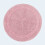 Homescapes (Pink, Bath Mat - Round) Luxury Reversible Cotton Bath Mat 1