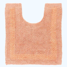 (Peach, Pedestal Mat) Luxury Reversible Cotton Bath Mat