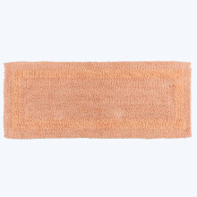 (Peach, Bath Mat Runner) Luxury Reversible Cotton Bath Mat