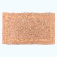 (Peach, Bath Mat - Extra Large) Luxury Reversible Cotton Bath Mat
