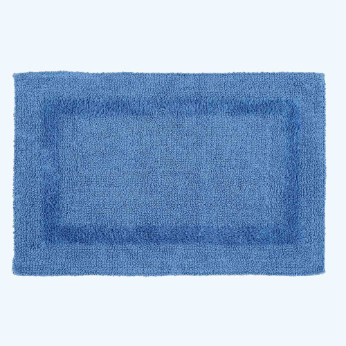 Homescapes (Cobalt Blue, Bath Mat) Luxury Reversible Cotton Bath Mat