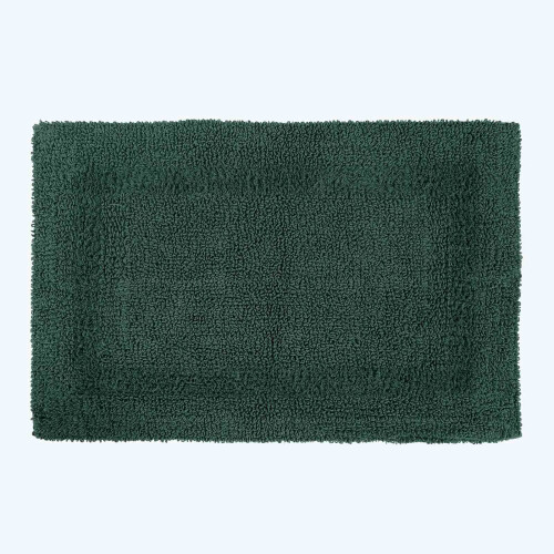 Homescapes (Moss Green, Bath Mat) Luxury Reversible Cotton Bath Mat