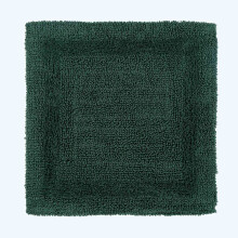 (Moss Green, Shower Mat) Luxury Reversible Cotton Bath Mat