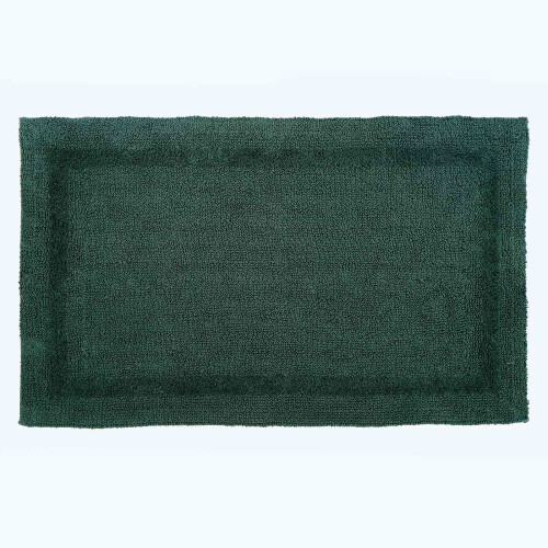 Homescapes (Moss Green, Bath Mat - Extra Large) Luxury Reversible Cotton Bath Mat
