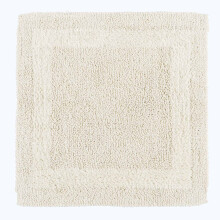 (Cream, Shower Mat) Luxury Reversible Cotton Bath Mat