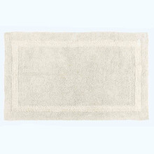 (Cream, Bath Mat - Extra Large) Luxury Reversible Cotton Bath Mat